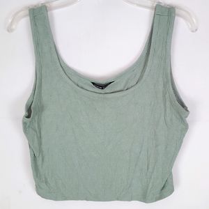 SHEIN Cropped Tank Top Womens M Casual Party Summer Stretch Coquette Beachwear